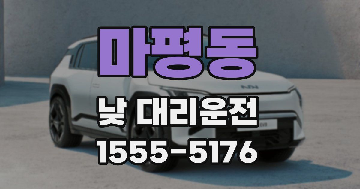 마평동 낮 대리운전