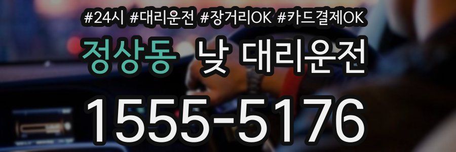 정상동 낮 대리운전