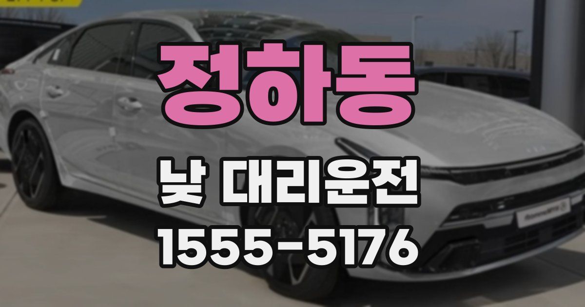 정하동 낮 대리운전