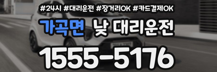 가곡면 낮 대리운전