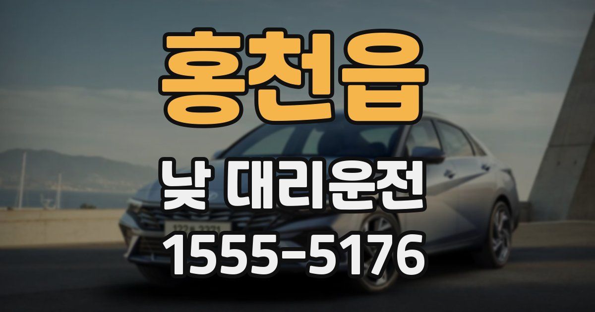 홍천읍 낮 대리운전