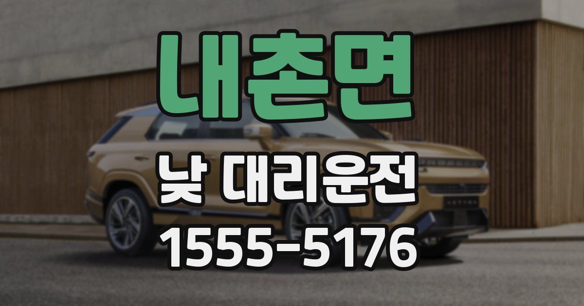 내촌면 낮 대리운전