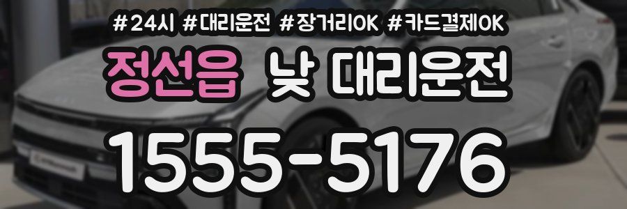 정선읍 낮 대리운전