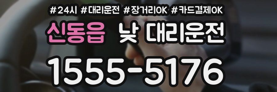 신동읍 낮 대리운전