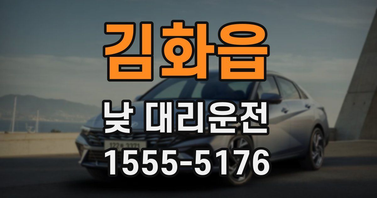 김화읍 낮 대리운전