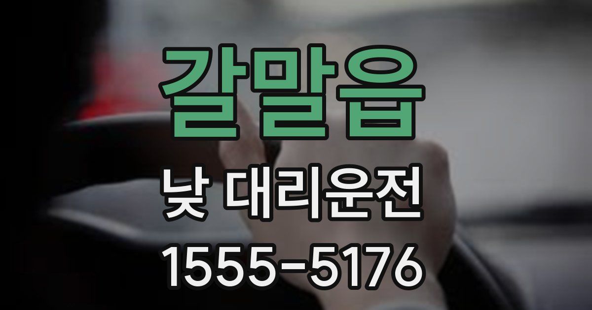 갈말읍 낮 대리운전