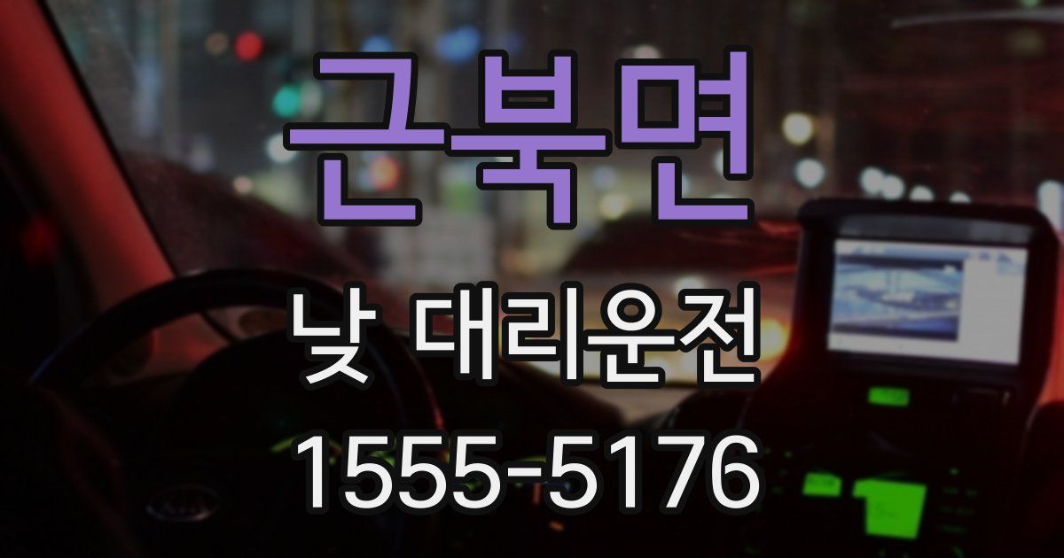 근북면 낮 대리운전