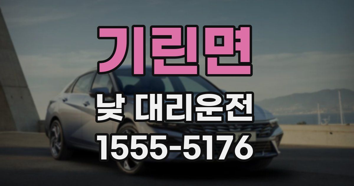 기린면 낮 대리운전