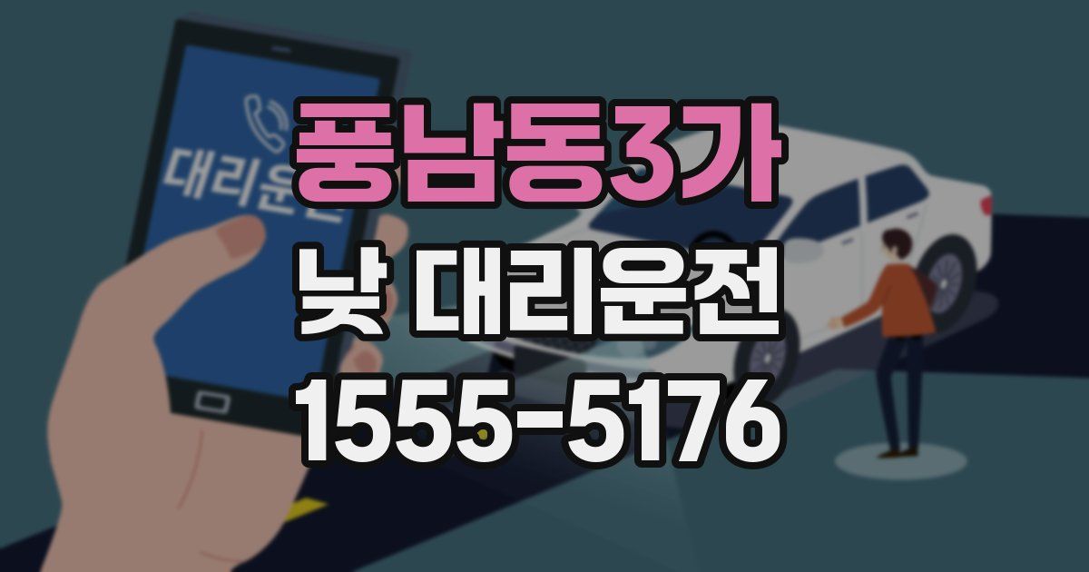 풍남동3가 낮 대리운전