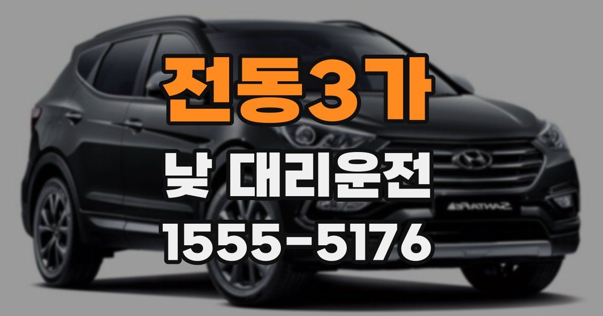 전동3가 낮 대리운전