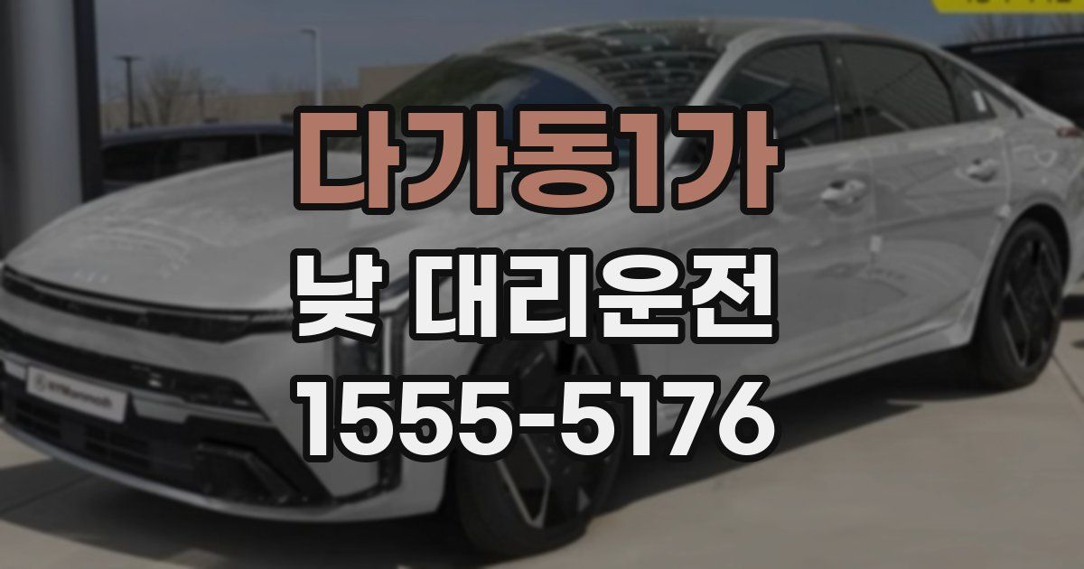 다가동1가 낮 대리운전