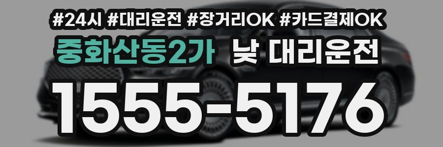 중화산동2가 낮 대리운전