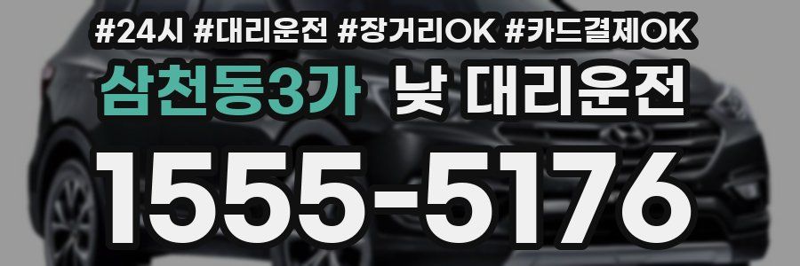 삼천동3가 낮 대리운전