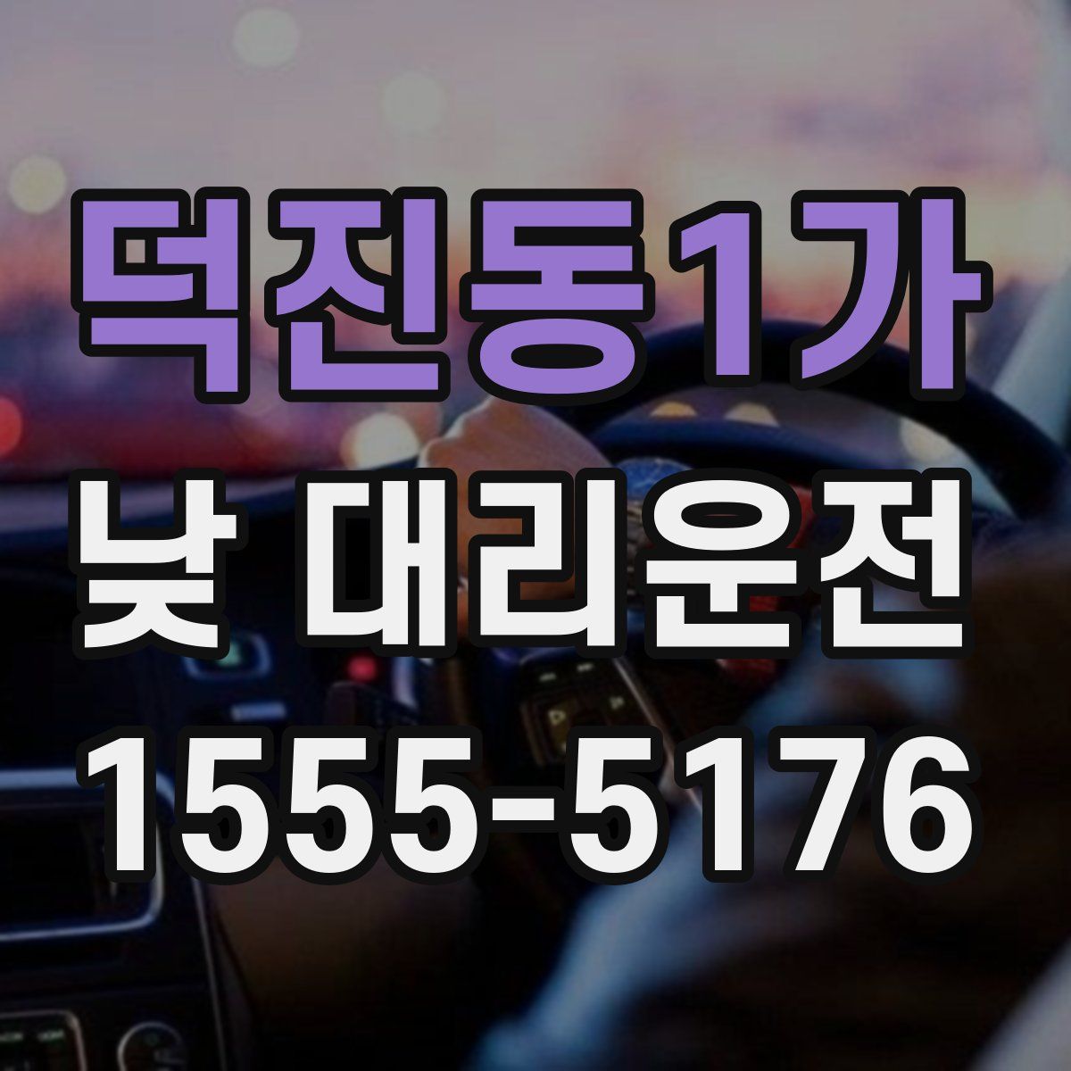 덕진동1가 낮 대리운전