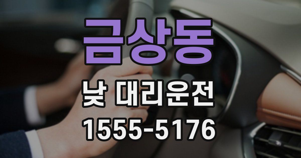 금상동 낮 대리운전