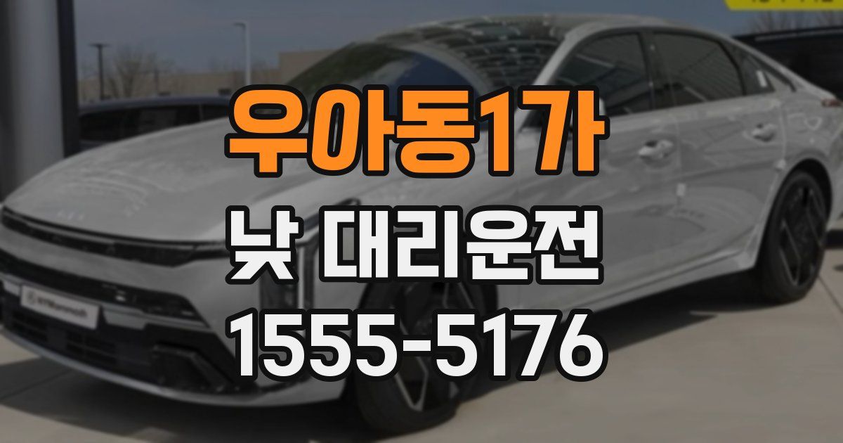 우아동1가 낮 대리운전