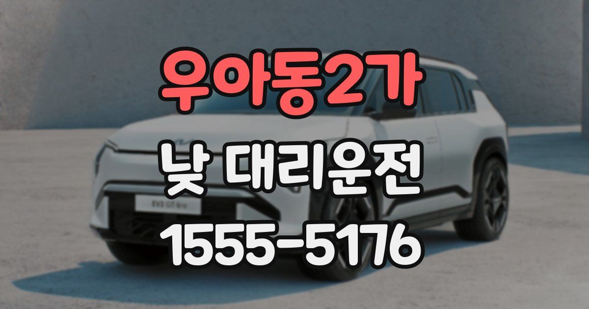 우아동2가 낮 대리운전