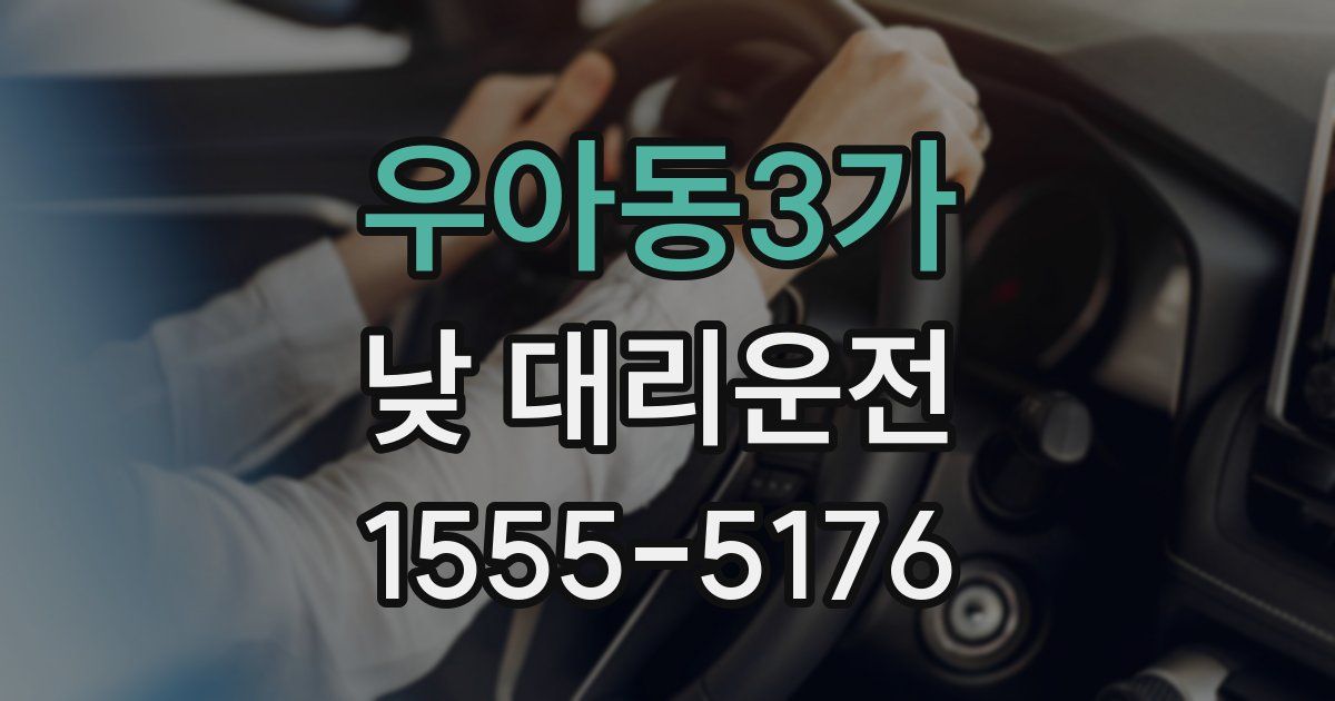 우아동3가 낮 대리운전