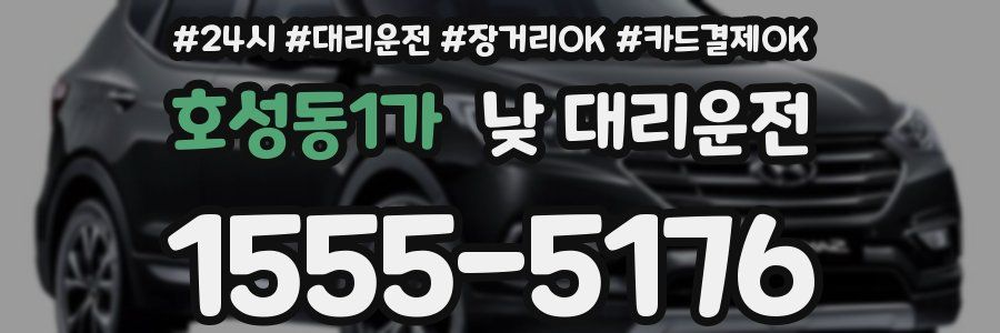 호성동1가 낮 대리운전