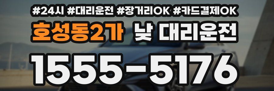 호성동2가 낮 대리운전
