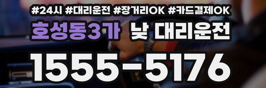 호성동3가 낮 대리운전