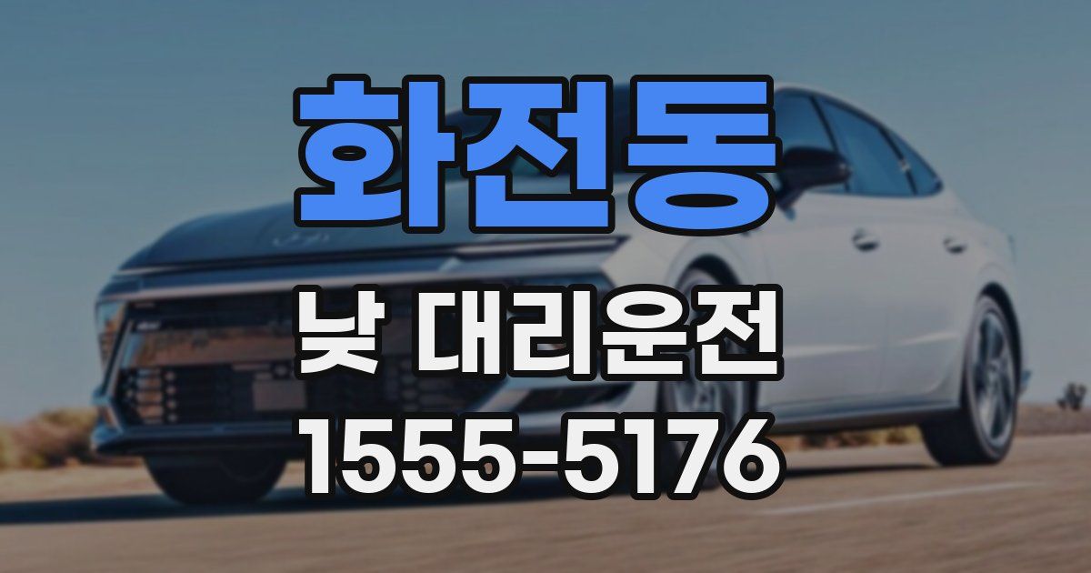 화전동 낮 대리운전