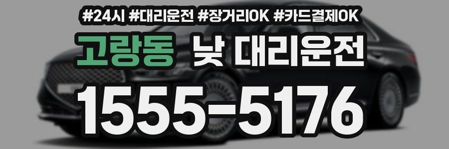 고랑동 낮 대리운전