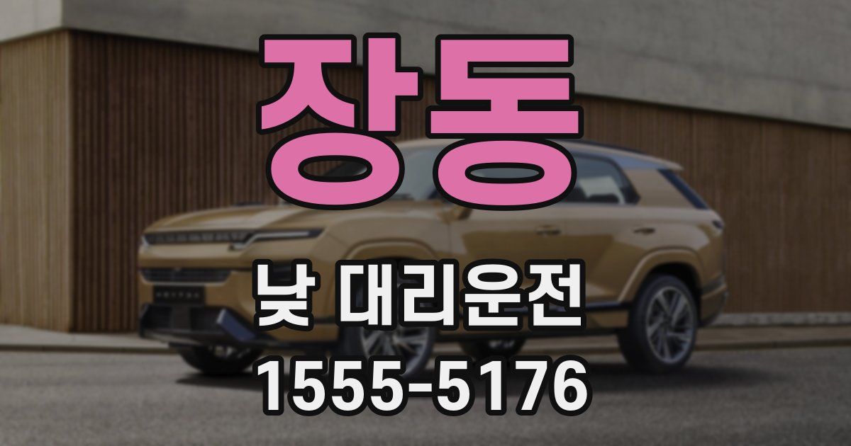 장동 낮 대리운전