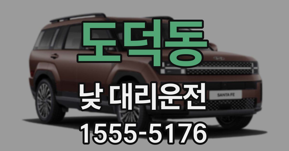 도덕동 낮 대리운전