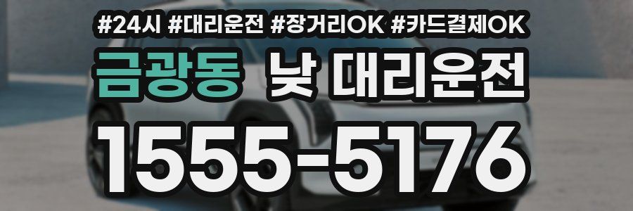 금광동 낮 대리운전