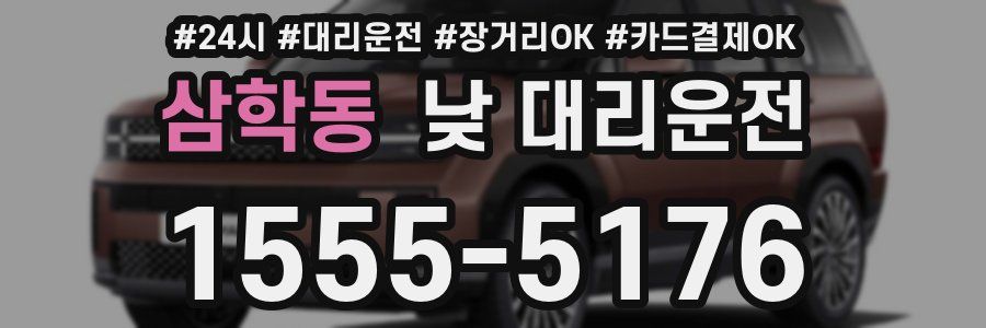 삼학동 낮 대리운전