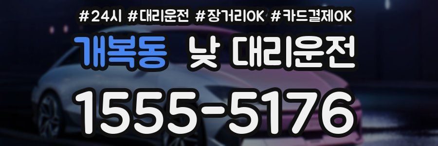 개복동 낮 대리운전