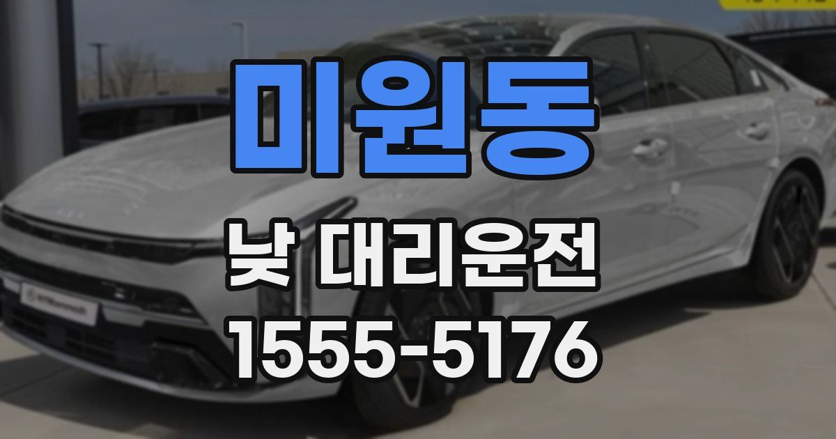 미원동 낮 대리운전