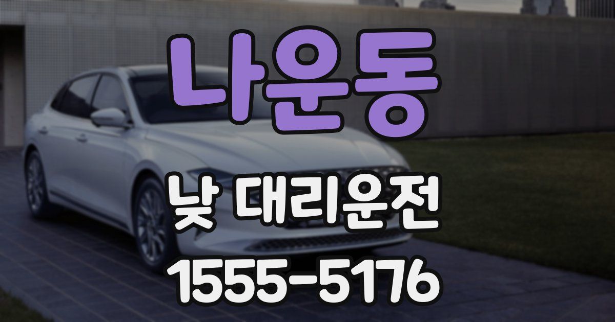 나운동 낮 대리운전
