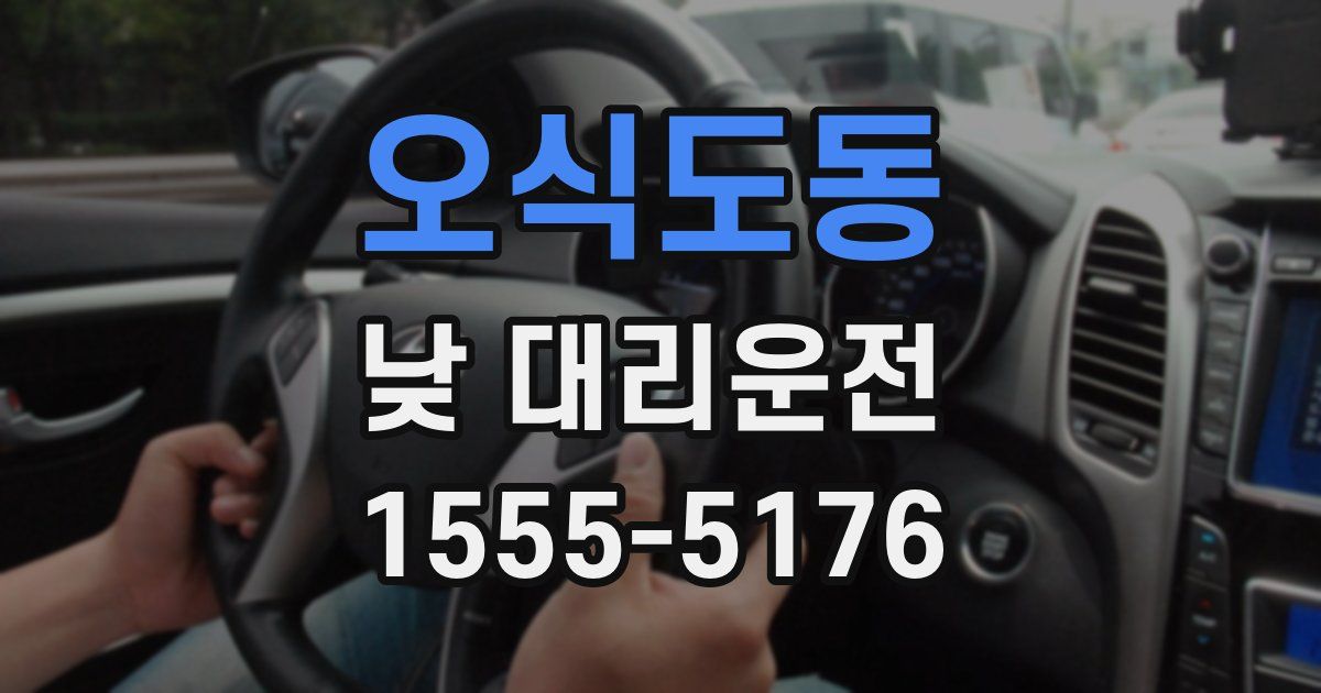 오식도동 낮 대리운전