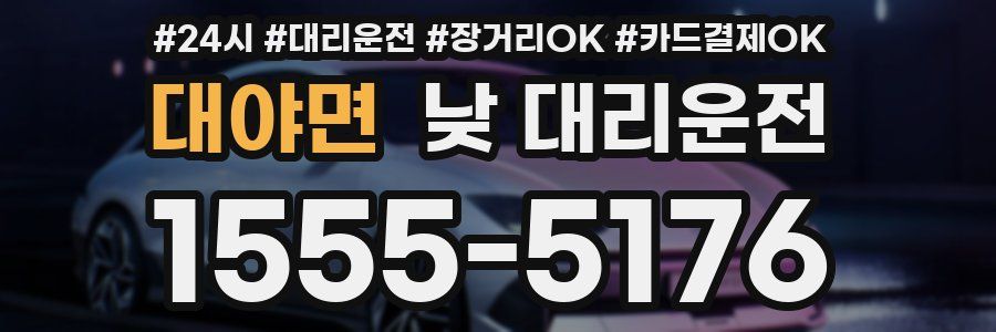 대야면 낮 대리운전