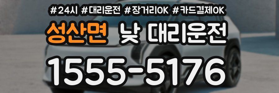 성산면 낮 대리운전