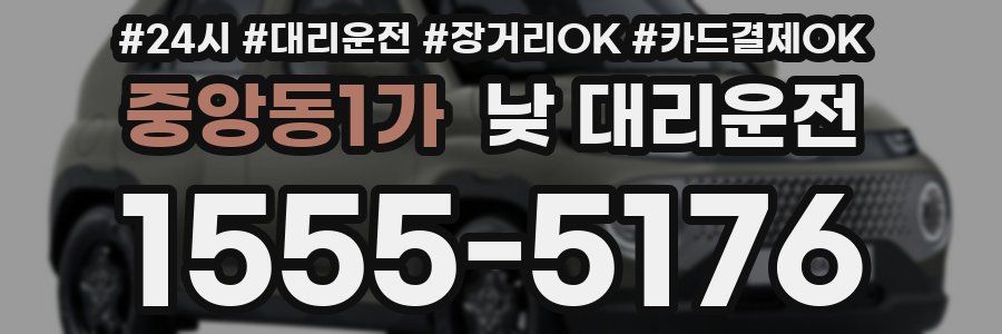 중앙동1가 낮 대리운전