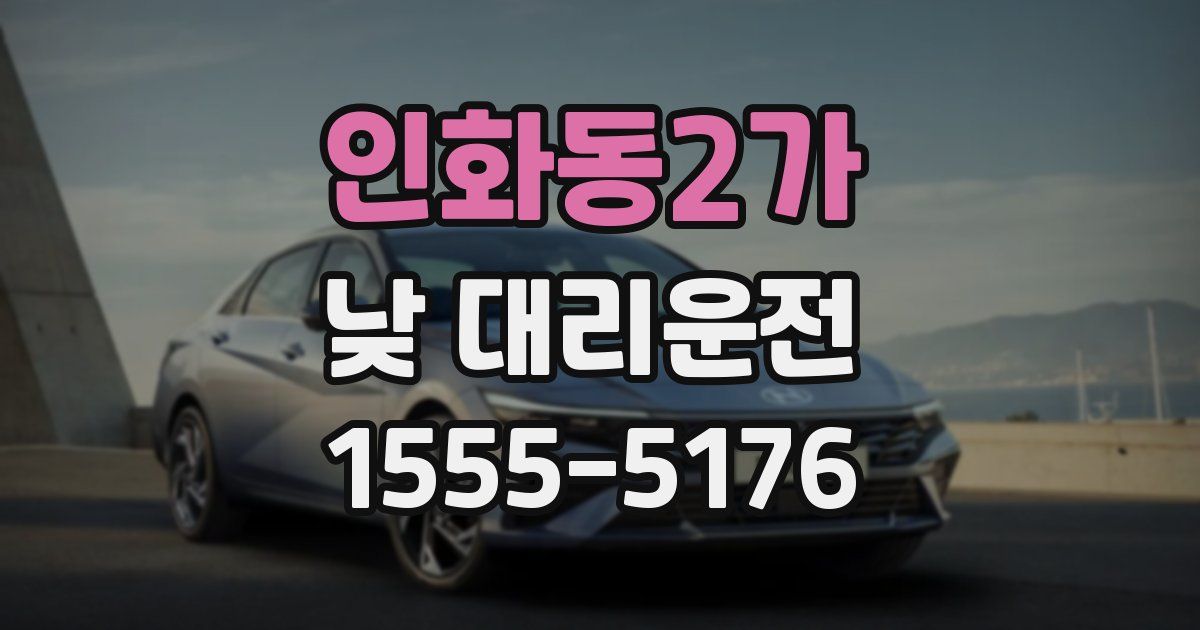 인화동2가 낮 대리운전