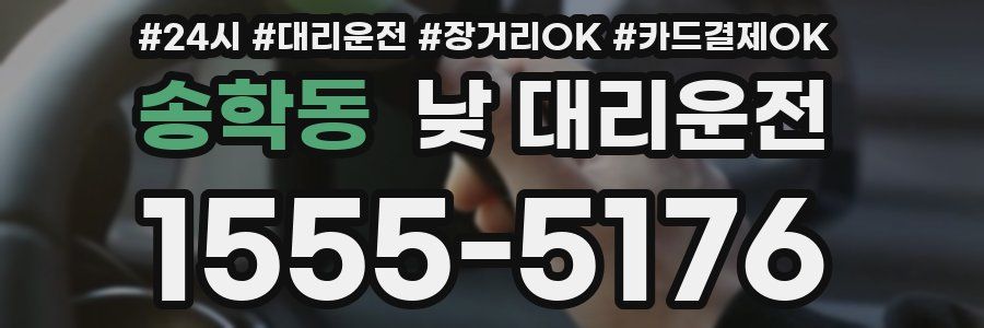송학동 낮 대리운전