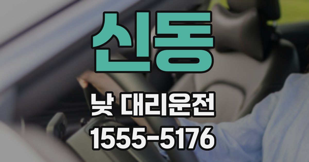 신동 낮 대리운전