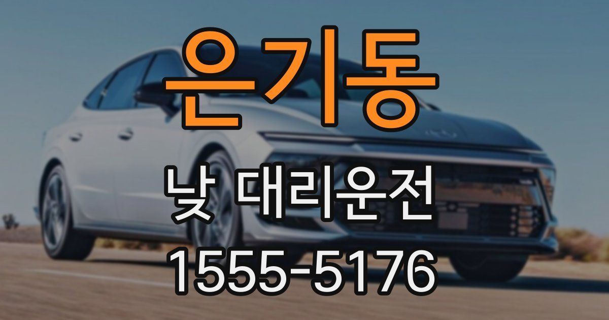 은기동 낮 대리운전