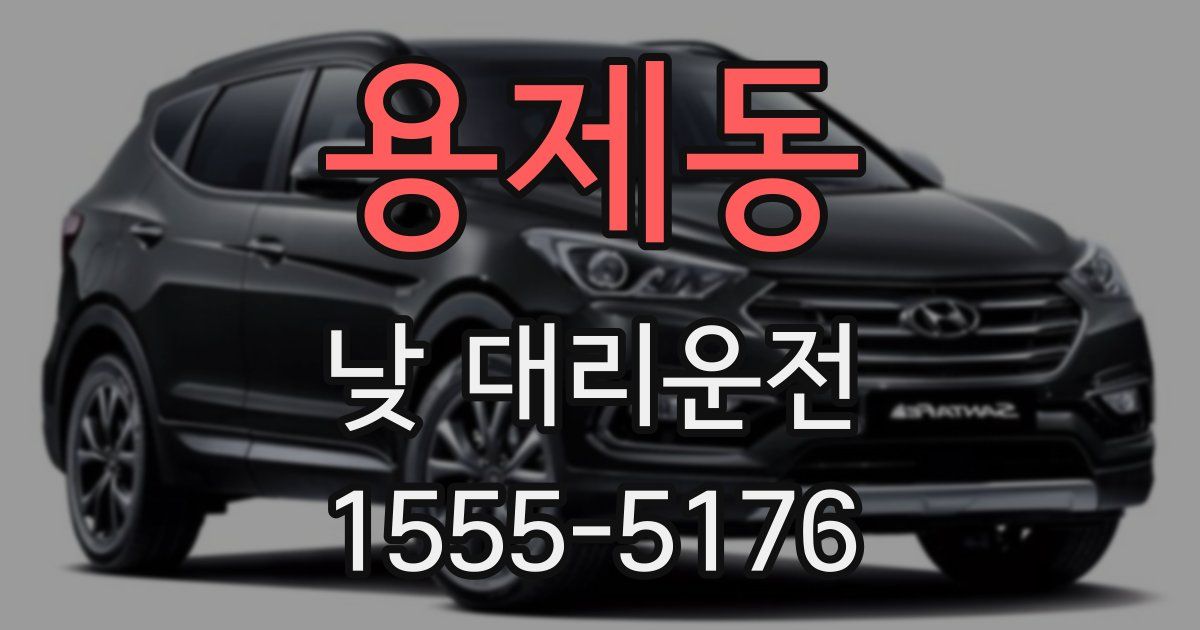 용제동 낮 대리운전