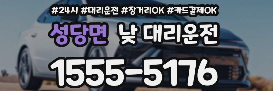 성당면 낮 대리운전