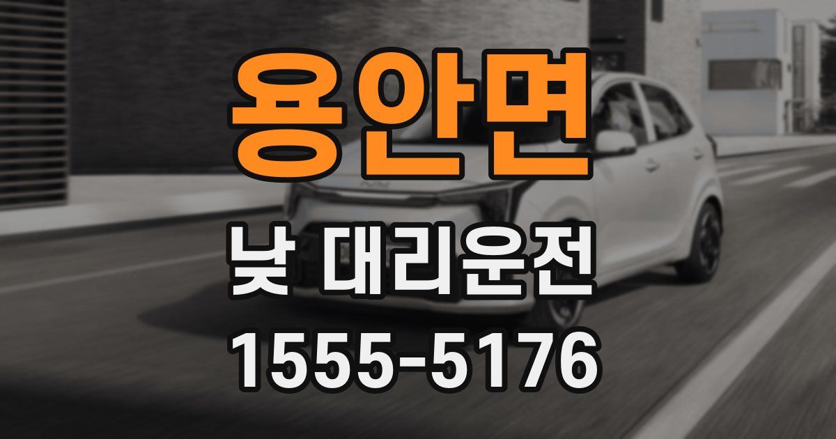용안면 낮 대리운전