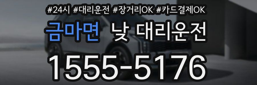 금마면 낮 대리운전