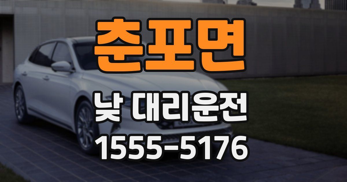 춘포면 낮 대리운전
