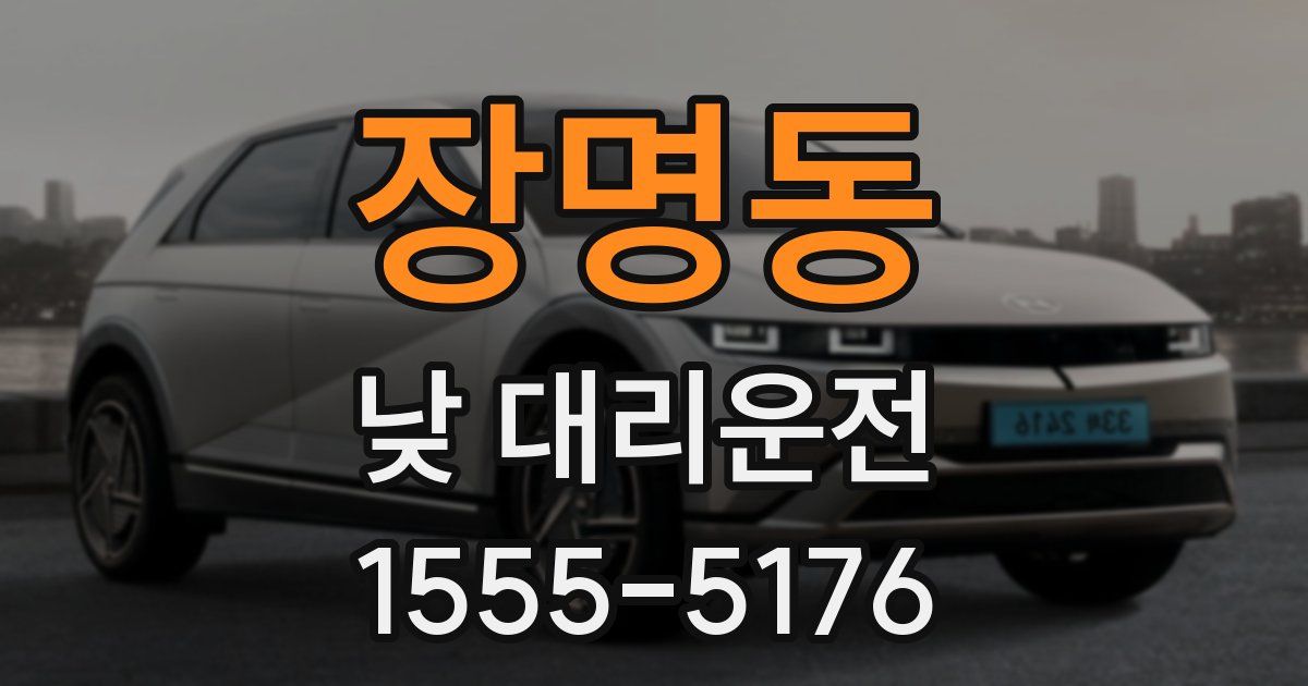 장명동 낮 대리운전