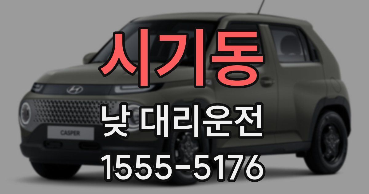 시기동 낮 대리운전