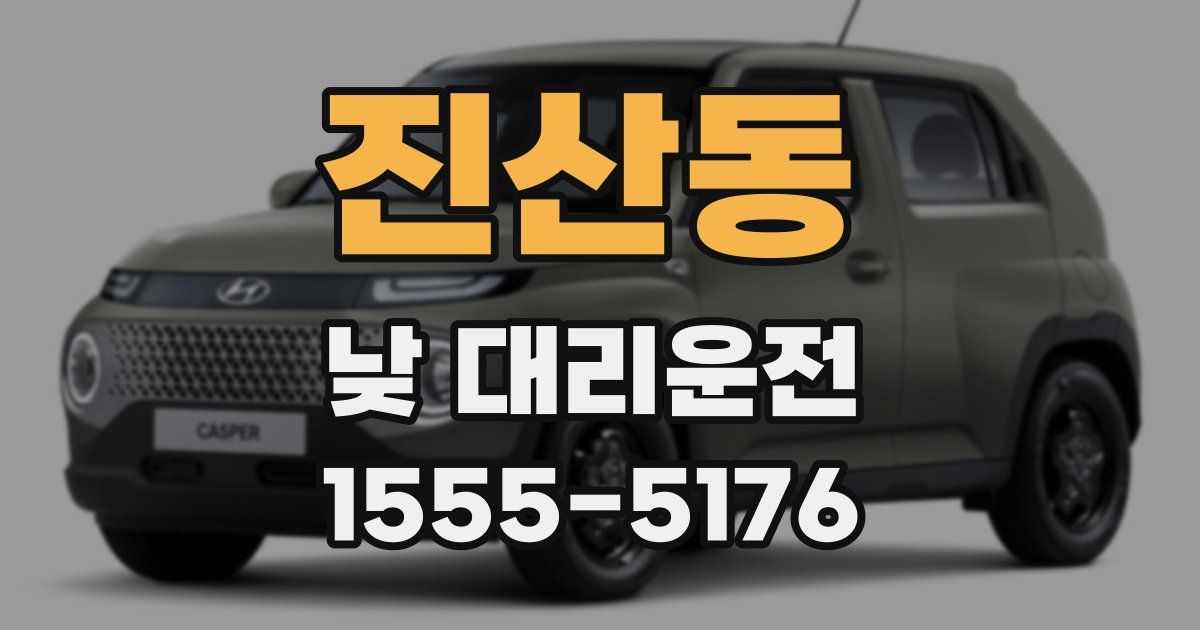 진산동 낮 대리운전